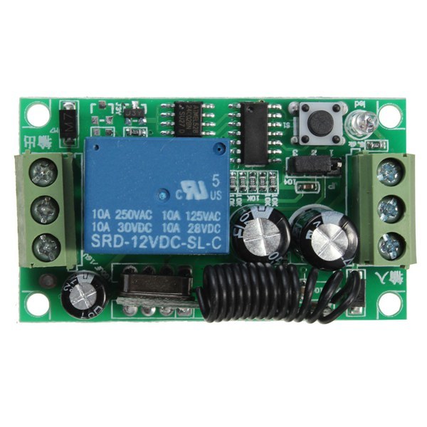 3Pcs Geekcreit?® DC 12V 10A Relay 1CH Channel Wireless RF Remote Control Switch Transmitter With Receiver 6 3Pcs Geekcreit?® DC 12V 10A Relay 1CH Channel Wireless RF Remote Control Switch Transmitter With Receiver - Image 6