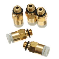 Creality 3D?® 5PCS 3D Printer M6 Thread Nozzle Brass Pneumatic Connector Quick Joint For Remote Extruder