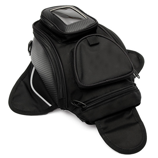 Motorcycle Oil Fuel Tank Bag Magnetic Multi Layer Black Universal 38?—25cm Waterproof 1