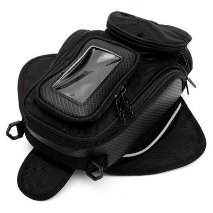 Motorcycle Oil Fuel Tank Bag Magnetic Multi Layer Black Universal 38?—25cm Waterproof 2