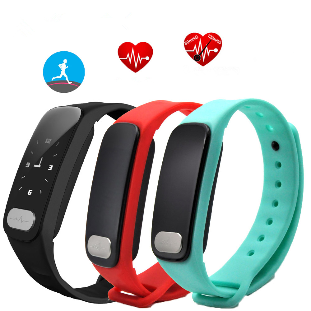 R11 0.96inch Heart Rate Blood Pressure Monitor Pedometer bluetooth Smart Bracelet For iOS Android 2
