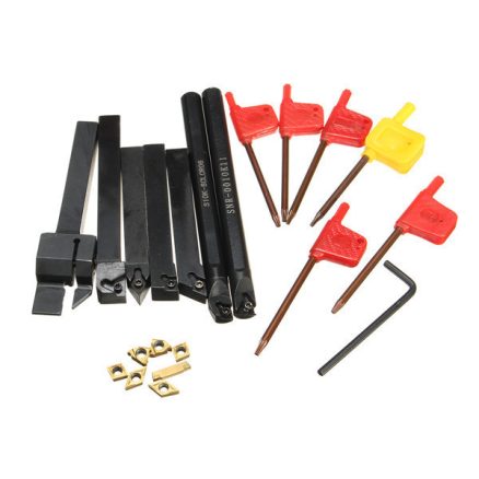 7pcs 10mm Lathe Turning Boring Bar Tool Holder with T8 Wrenches and Carbide Inserts 3