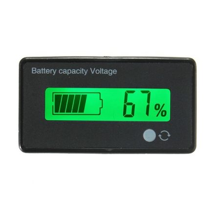 Geekcreit?® 12V/24V/36V/48V 8-70V LCD Acid Lead Lithium Battery Capacity Indicator Digital Voltmeter 1