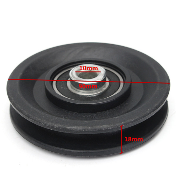 90mm Nylon Bearing Pulley Wheel 3.5" Cable Gym Fitness Equipment Part 7 90mm Nylon Bearing Pulley Wheel 3.5" Cable Gym Fitness Equipment Part - Image 7