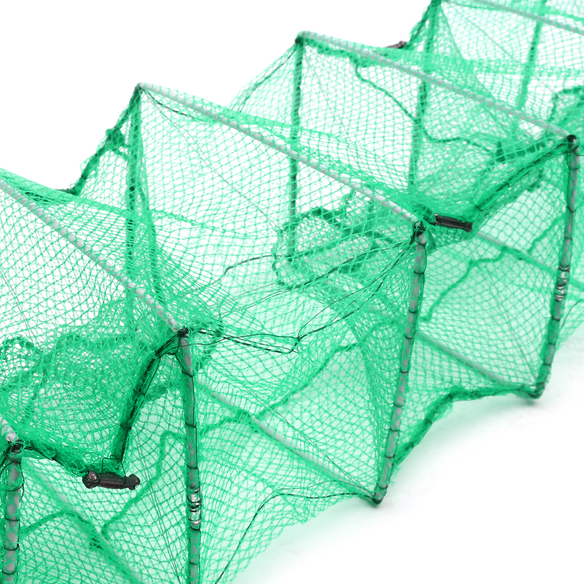 3.2m Long Tube Nylon Mesh Crab Crayfish Lobster Shrimp Prawn Eel Live Trap Net Bait Fishing Pot 5 3.2m Long Tube Nylon Mesh Crab Crayfish Lobster Shrimp Prawn Eel Live Trap Net Bait Fishing Pot - Image 5