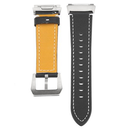 Leather Band Bracelet Watch Wrist Strap Replacement For Fitbit Ionic Fitness Run 6