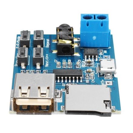 5Pcs MP3 Lossless Decoder Board With Power Amplifier Module TF Card Decoding Player 3