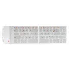 Pocketwekey Wireless bluetooth Thin English Keyboard White