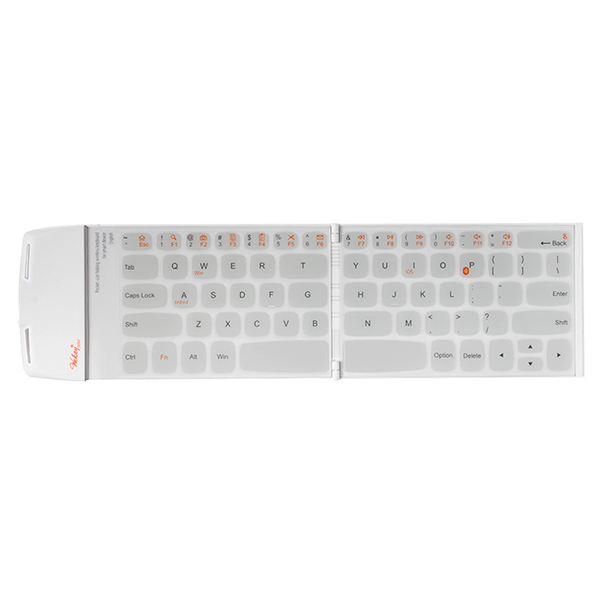 Pocketwekey Wireless bluetooth Thin English Keyboard White 2