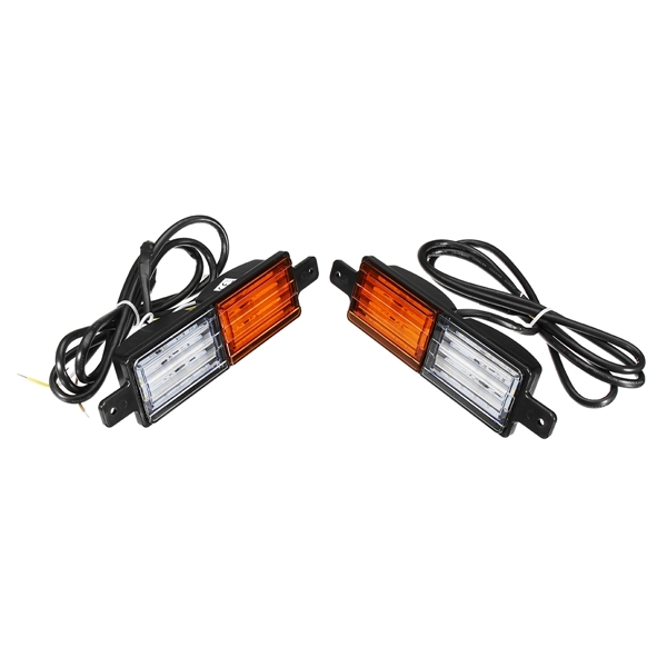 2pcs DC 10-30V Universal Truck Trailer Bull Bar Front LED Indicator Park Lamp LED Warning Light 3 2pcs DC 10-30V Universal Truck Trailer Bull Bar Front LED Indicator Park Lamp LED Warning Light - Image 3