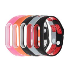Bakeey?„? Double Color Polka Dot Replacement Silicone Wrist Strap for XIAOMI Miband 2 Non-original