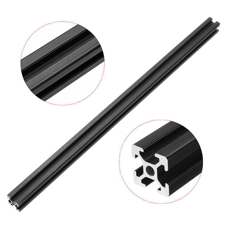 Machifit 400mm Length Black Anodized 2020 T-Slot Aluminum Profiles Extrusion Frame For CNC 1 Machifit 400mm Length Black Anodized 2020 T-Slot Aluminum Profiles Extrusion Frame For CNC