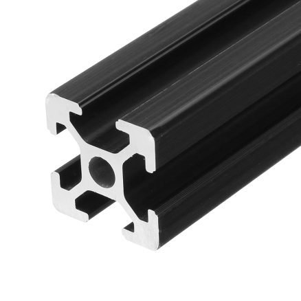 Machifit 400mm Length Black Anodized 2020 T-Slot Aluminum Profiles Extrusion Frame For CNC 6