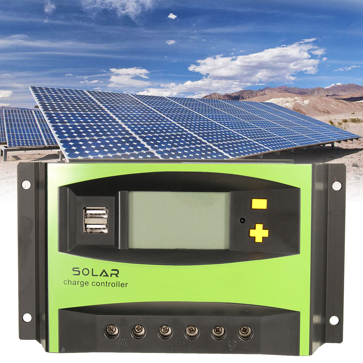 40A 12V/24V Auto Solar Energy Charge Controller LCD Display Home Improvement 1