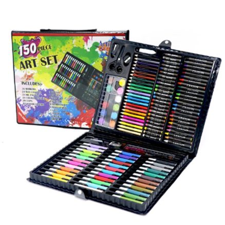 150pcs Children Colors Pencil Drawing Artist Kit Painting Art Marker Pen Paint Brush Drawing Tool 1