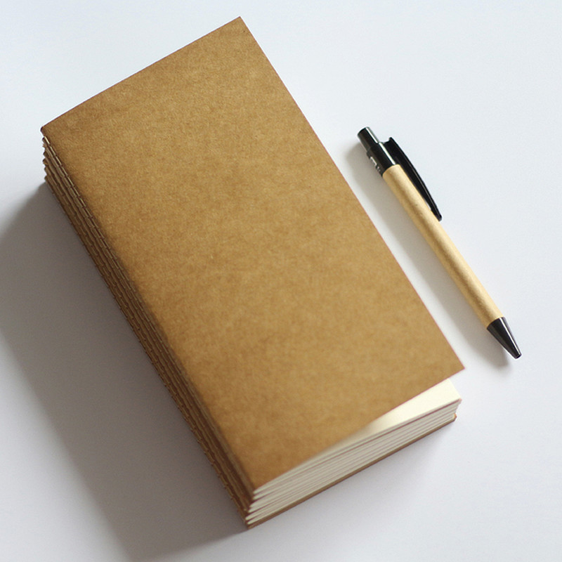 Standard Kraft Paper Notebook Blank Dot Grid Notepad Diary Journal Planner Organizer Filler Paper 2