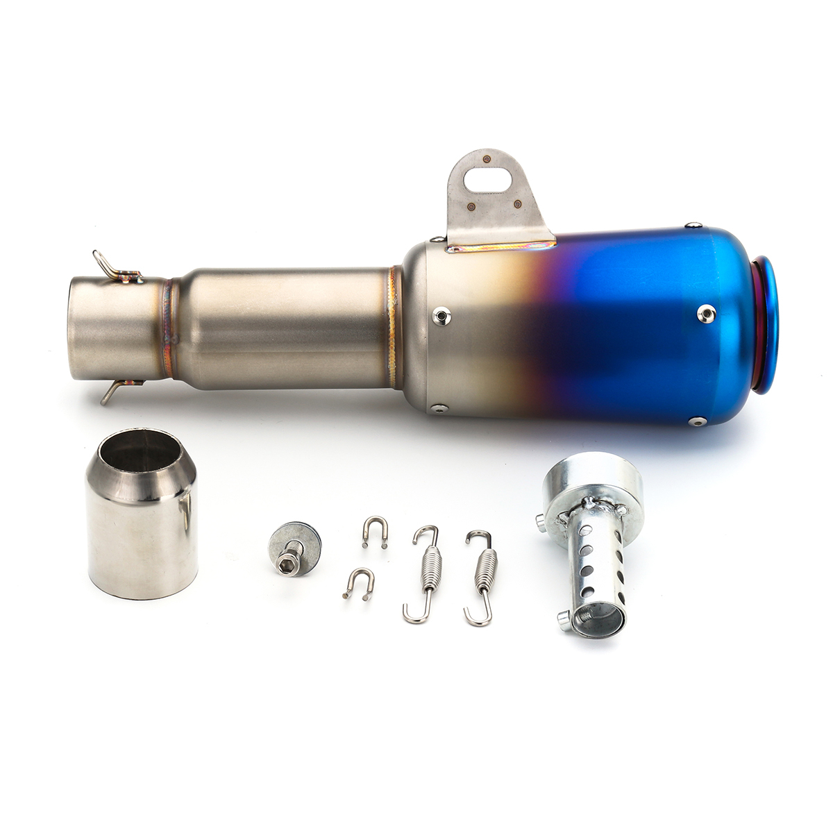 38-51mm Stainless Steel Universal Motorcycle Exhaust Muffler Pipe System 2 38-51mm Stainless Steel Universal Motorcycle Exhaust Muffler Pipe System - Image 2