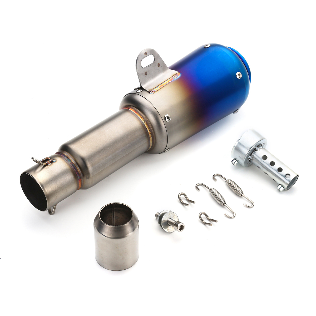 38-51mm Stainless Steel Universal Motorcycle Exhaust Muffler Pipe System 6 38-51mm Stainless Steel Universal Motorcycle Exhaust Muffler Pipe System - Image 6