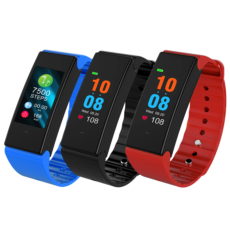 T2 Plus 0.96 Inch Colorful OLED bluetooth 4.0 Heart Rate Blood Pressure Smart Wristband 1