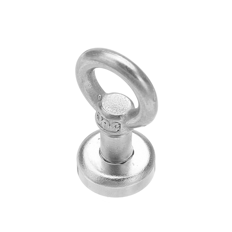 Effetool 16mm 5kg Neodymium Recovery Magnet Metal Detector Eyebolt Circular Ring Magnet 1