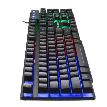 Colorful Backlight USB Wired Gaming Keyboard 2400DPI LED Gaming Mouse Combo with Mouse Pad 3