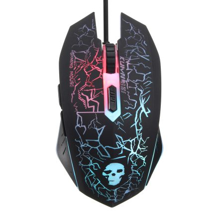 Colorful Backlight USB Wired Gaming Keyboard 2400DPI LED Gaming Mouse Combo with Mouse Pad 5