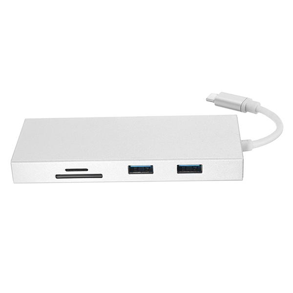 7 In 1 Typc C Hub High Definition Multimedia Interface USB3.0 SD TF Adapter Converter 2 7 In 1 Typc C Hub High Definition Multimedia Interface USB3.0 SD TF Adapter Converter - Image 2