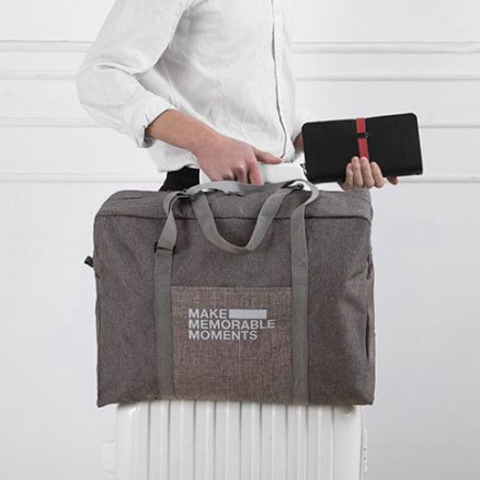Large Capacity Women Folding Travel Bag Unisex Luggage Travel Handbags Polyester Storage Bag 1