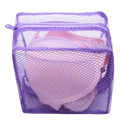 Mesh Laundry Bag Washing Clothes Zipper Solid Net For Bras And Lingerie 1