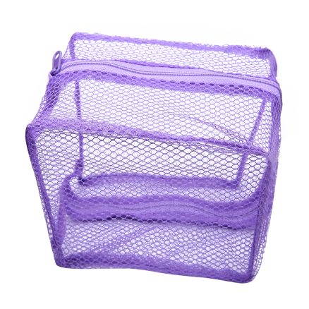 Mesh Laundry Bag Washing Clothes Zipper Solid Net For Bras And Lingerie 3
