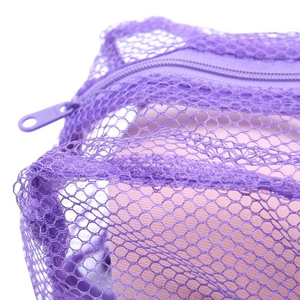 Mesh Laundry Bag Washing Clothes Zipper Solid Net For Bras And Lingerie 4