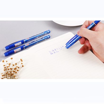 1Pcs M&G 0.5mm Erasable Romove By Friction Gel Ink Ball Pen Black Blue For Elfinbook Notebook Use 6