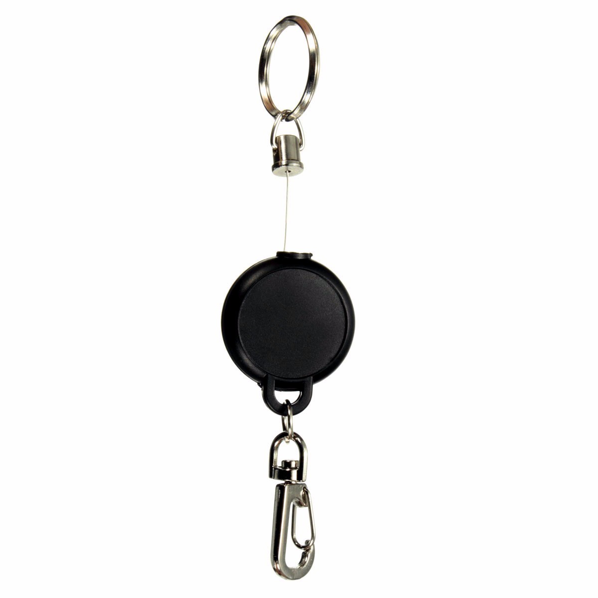 Key Chain Stainless Steel Cord Holder Keyring Reel Retractable Recoil Belt Clip Key Clip 6 Key Chain Stainless Steel Cord Holder Keyring Reel Retractable Recoil Belt Clip Key Clip - Image 6