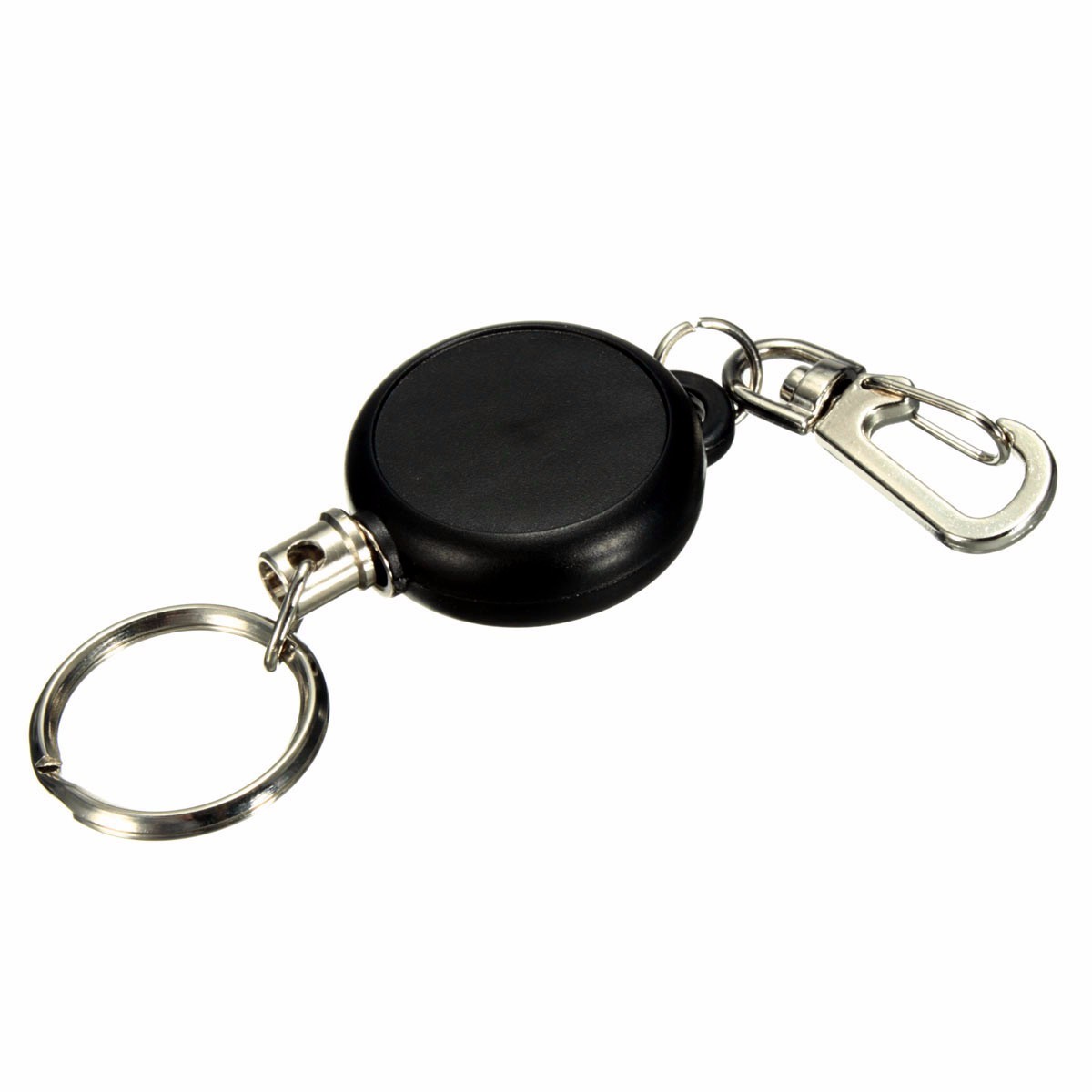 Key Chain Stainless Steel Cord Holder Keyring Reel Retractable Recoil Belt Clip Key Clip 7 Key Chain Stainless Steel Cord Holder Keyring Reel Retractable Recoil Belt Clip Key Clip - Image 7