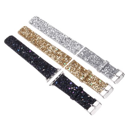 Replacement Bling Leather Wrist Watch Band Strap For Fitbit Blaze Activity Tracker Watch 6