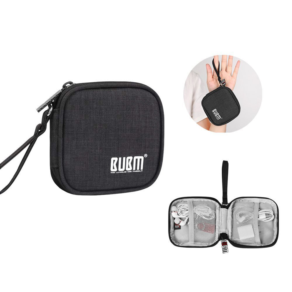 BUBM Travel Carrying Case for Small Electronics and Accessories Earphone Earbuds Cable Change Purse 1