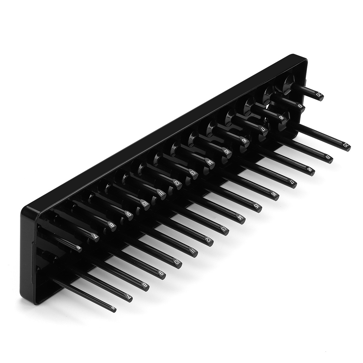 30 Slot 3/8 Inch Metric Socket Rack Storage Rail Tray Holder Shelf Organizer Machinery Parts 4 30 Slot 3/8 Inch Metric Socket Rack Storage Rail Tray Holder Shelf Organizer Machinery Parts - Image 4