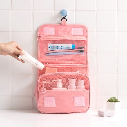 Hanging Toiletry Bag Travel Organizer Wash Make Up Cosmetic Bag Case for Women Men Toiletry Kit Cosm 3