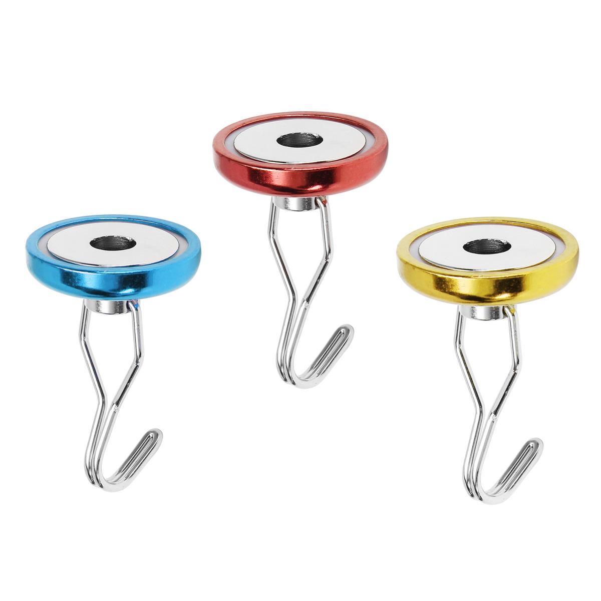 Effetool 42mm Magnetic Rotating Swing Hook Magnet 90lb Neodymium Magnet Hangers 1
