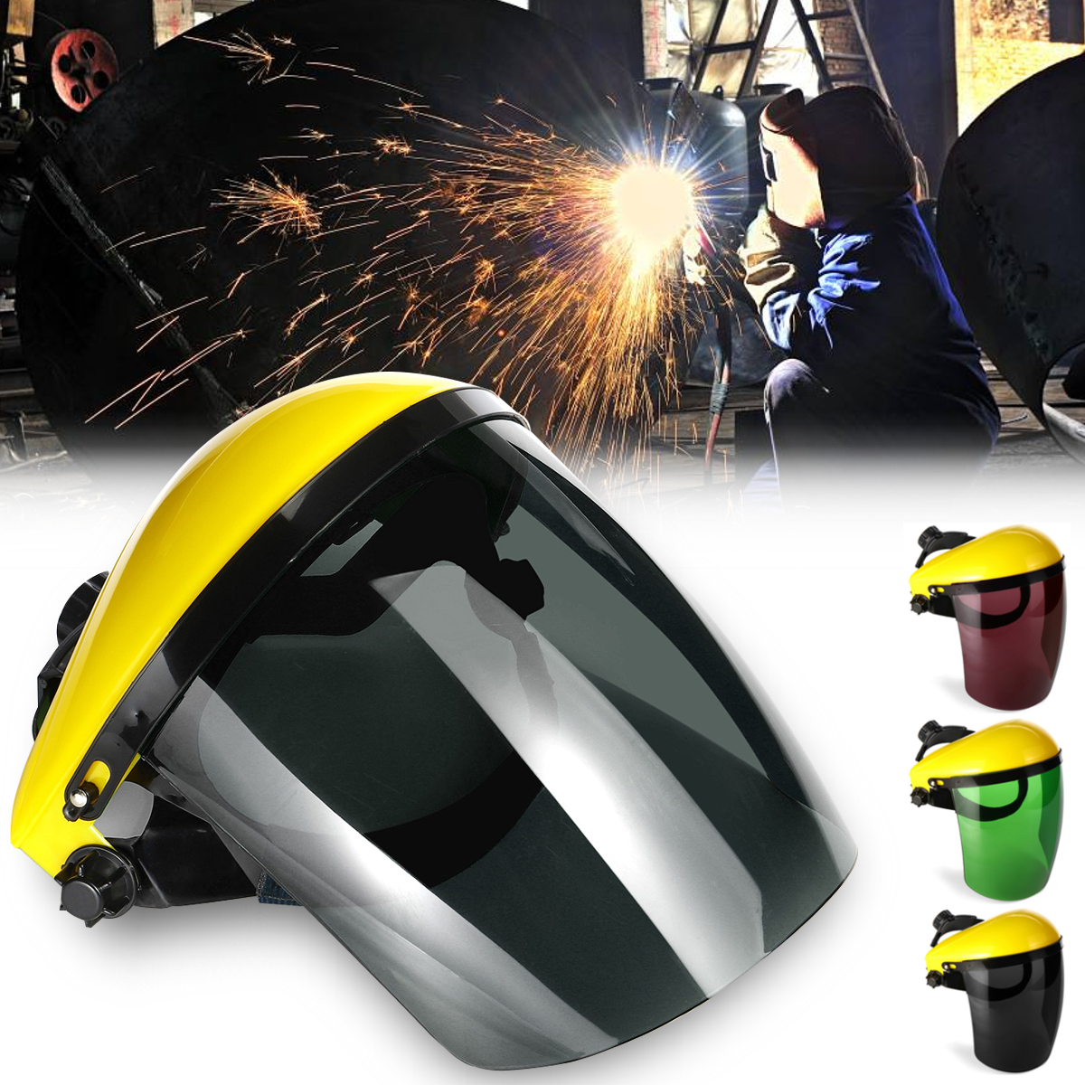 Welding Mask Clear Face Shield Screen Mask Visors Eye Face Protection Scratch Resistant Lens 2