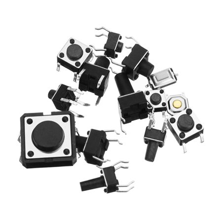 Total 120pcs Tactile Tact Mini Push Button Switch Packet Micro Switch Bags 12 Types Each 10pcs 4