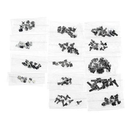 Total 120pcs Tactile Tact Mini Push Button Switch Packet Micro Switch Bags 12 Types Each 10pcs 7