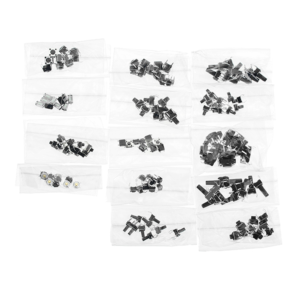 Total 120pcs Tactile Tact Mini Push Button Switch Packet Micro Switch Bags 12 Types Each 10pcs 7 Total 120pcs Tactile Tact Mini Push Button Switch Packet Micro Switch Bags 12 Types Each 10pcs - Image 7
