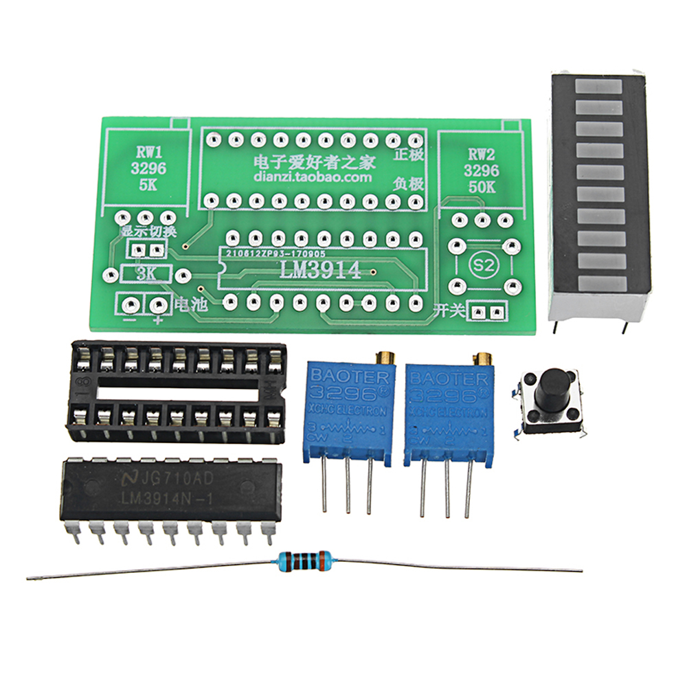 5pcs LED Power Indicator Kit DIY Battery Tester Module For 2.4-20V Battery 2