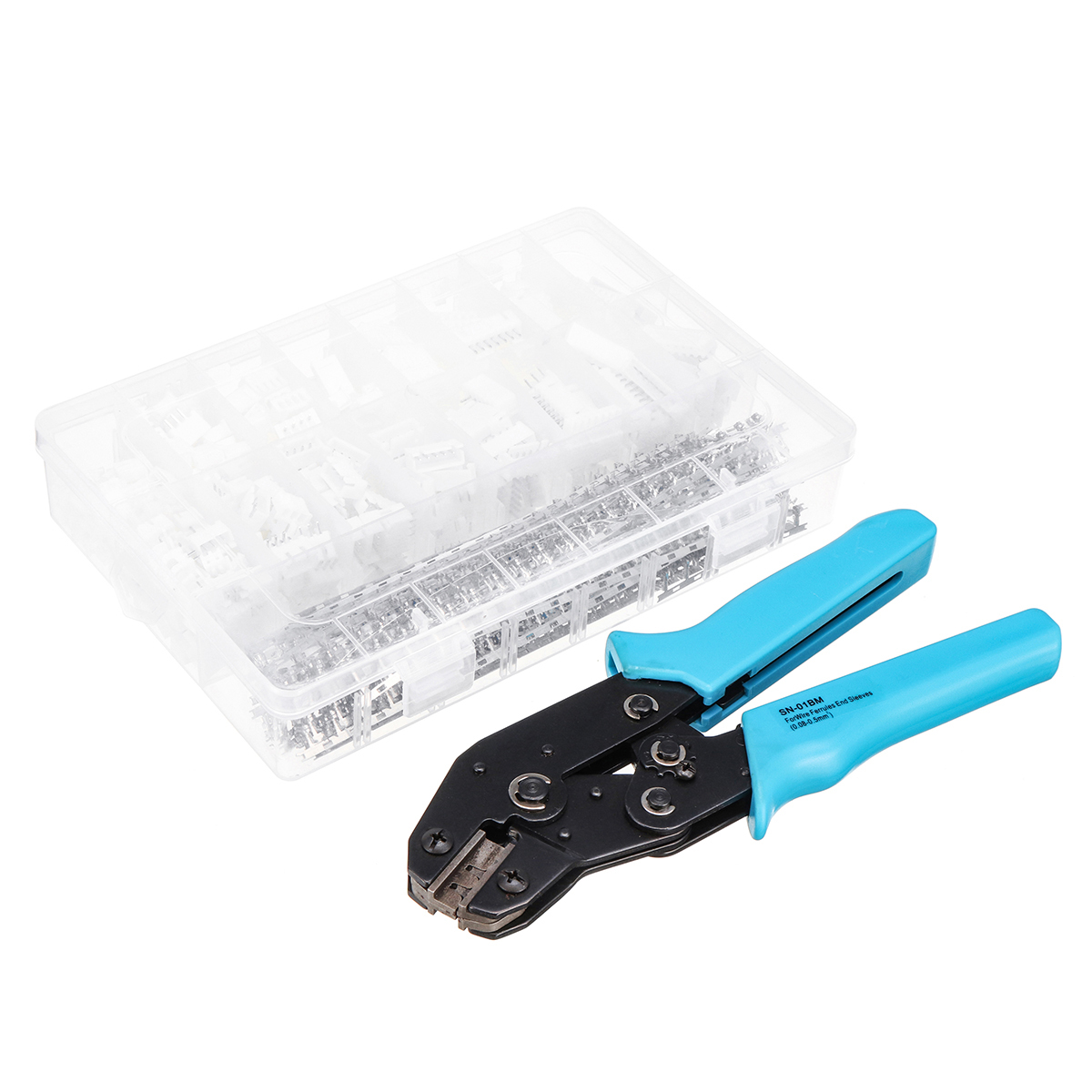 Excellway?® 900pcs JST-XH 2.54mm Wire Connector Terminal Kit Crimping Tool Crimper Plier Set 1