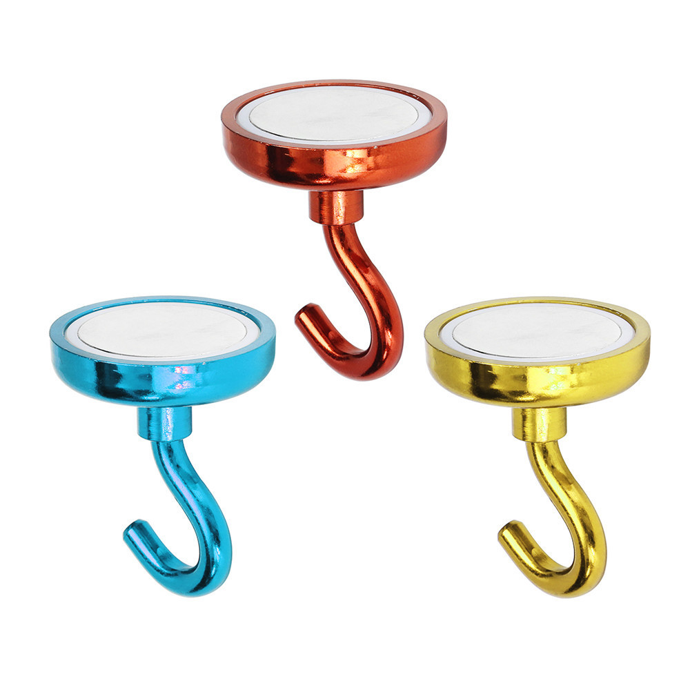 Effetool 48mm 90KG Magnetic Hook Holder Neodymium Magnet Red/Yellow/Blue Hook Magnet 3 Effetool 48mm 90KG Magnetic Hook Holder Neodymium Magnet Red/Yellow/Blue Hook Magnet - Image 3