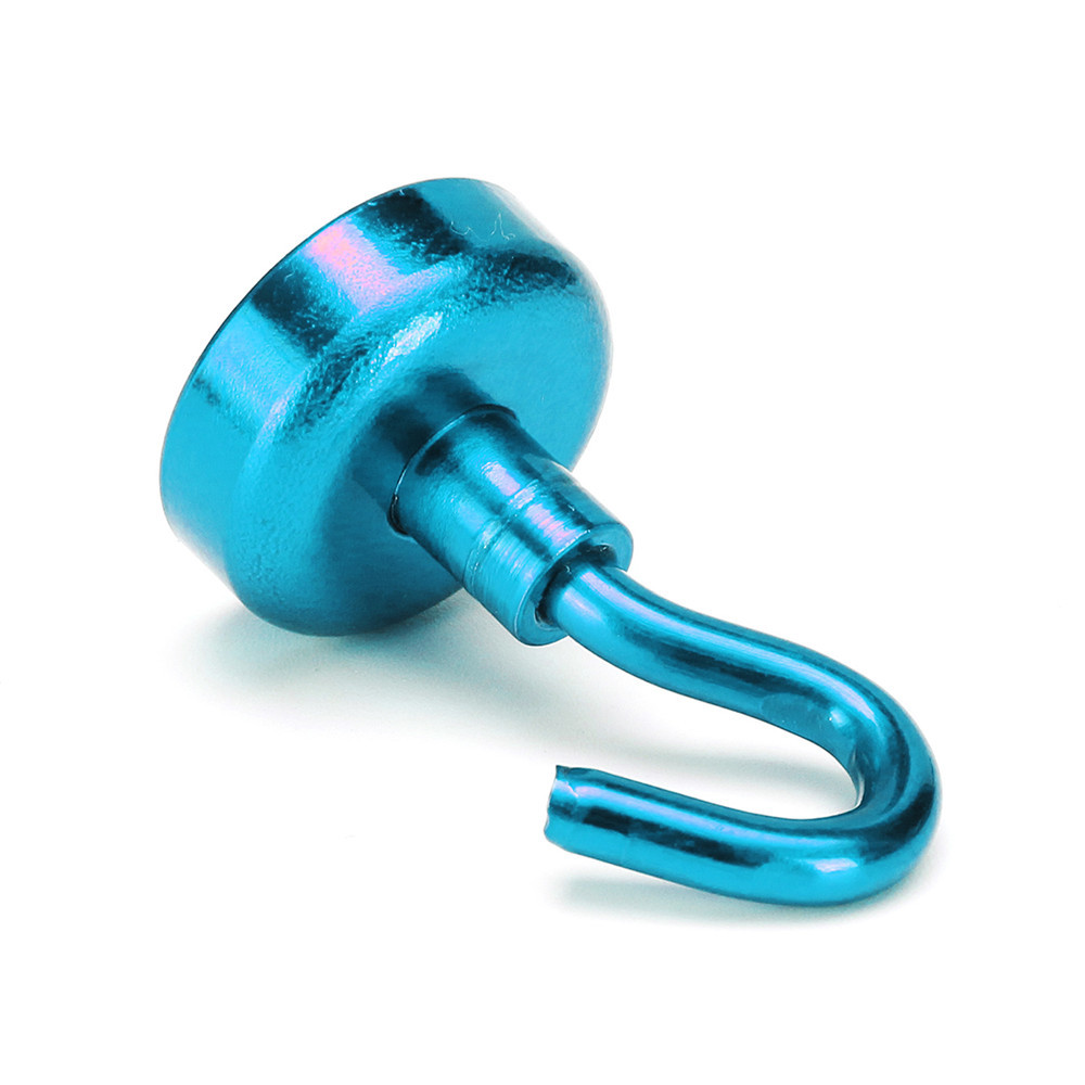 Effetool 20mm 9KG Magnetic Hook Holder Neodymium Magnet Red/Yellow/Blue Hook Magnet 2