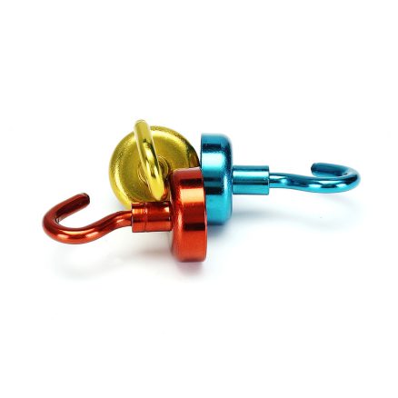 Effetool 20mm 9KG Magnetic Hook Holder Neodymium Magnet Red/Yellow/Blue Hook Magnet 4