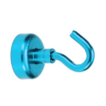 Effetool 20mm 9KG Magnetic Hook Holder Neodymium Magnet Red/Yellow/Blue Hook Magnet 7