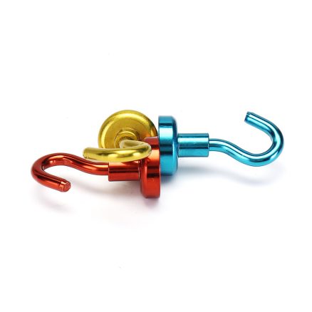 Effetool 16mm 5KG Magnetic Hook Holder Neodymium Magnet Red/Yellow/Blue Hook Magnet 4